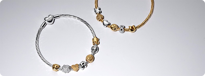 Pandora jewelry charms photographed for a Microsoft Advertising case study about emotionally intelligent ad copy.